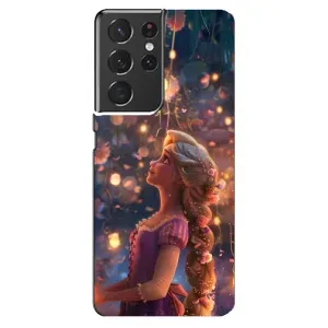 Чехол Рапунцель для Samsung Galaxy S21 ultra (Рапунцель фонарики)