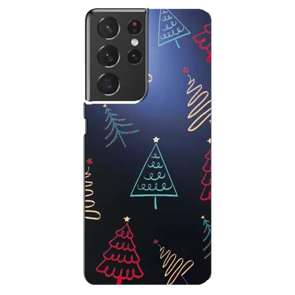 Чехол с принтом «Рождественские елки» для Samsung Galaxy S21 ultra