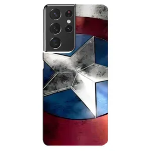 Чехол с принтом «Щит Капитана Америки» для Samsung Galaxy S21 ultra