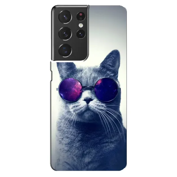 Чехол с принтом «Стильный кот» для Samsung Galaxy S21 ultra