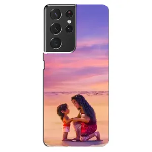 Чехол с мультфильмом Моана Samsung Galaxy S21 ultra (Маленькая Ваяна)