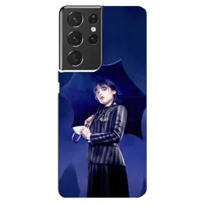 Силиконовый чехол с картинкой для Samsung Galaxy S21 ultra (Венсдей)