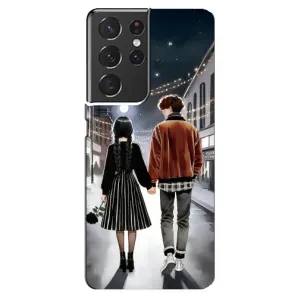 Чехол с дизайном Венздей 2 на Samsung Galaxy S21 ultra (Уэнздей и Тайлер)
