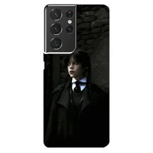 Чехол с дизайном Венздей 2 на Samsung Galaxy S21 ultra (Темный стиль Уэнздей)