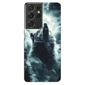 Чохол з картинкою 'Хижаки' для Samsung Galaxy S21 ultra (Вовк у хмарах)