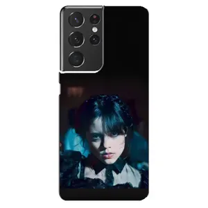 Чехлы Венсдей на Samsung Galaxy S21 ultra Уэнсдей (AlphaPrint) (взгляд Уэнздей)