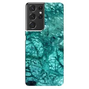 Мраморний чехол на Samsung Galaxy S21 ultra (VPrint) (Зелений мрамор)