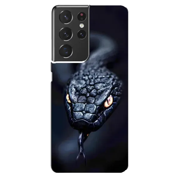 Чохол з принтом «Чорна змія» для Samsung Galaxy S21 ultra