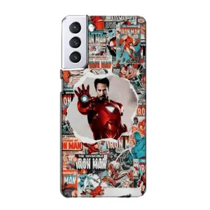 Чохол з принтом «Айронмен» для Samsung Galaxy S21