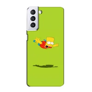 Чjхол з Сімпсонами для Samsung Galaxy S21 (VPrint) (Барт Сімпсон)