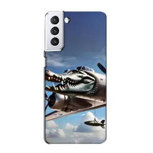 Чехол с мемом Тралалело тралала на Samsung Galaxy S21 (Бомбардиро крокодило)