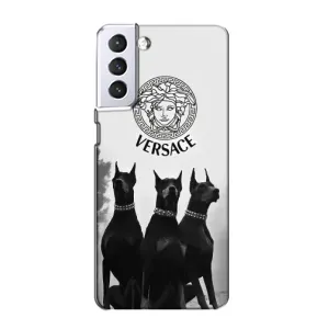 Чохли VERSACE для Samsung Galaxy S21 (PREMIUMPrint) (Доберман Версаче)