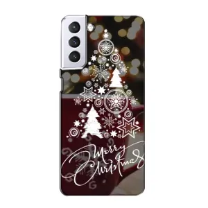 Різдвяні Чохли для Samsung Galaxy S21 (VPrint) (Ялинка яскрава)