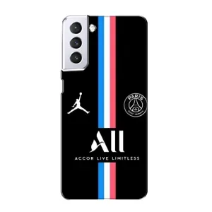 Чохли PSG для Samsung Galaxy S21 (AlphaPrint) (футболка ПСЖ)