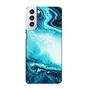 Чехол с принтом «Голубой мрамор» для Samsung Galaxy S21