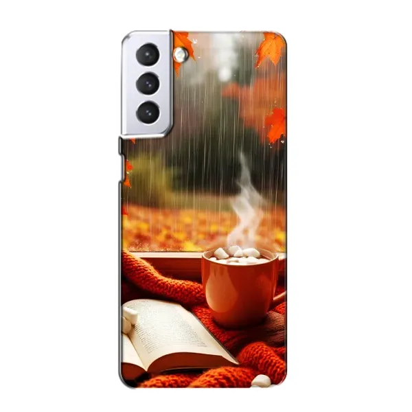 Чохол з принтом «Кава і дощ» для Samsung Galaxy S21 Чохол з принтом «Кава і дощ» для Samsung Galaxy S21