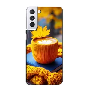 Чохол з принтом «Кава на жовтому пледі» для Samsung Galaxy S21