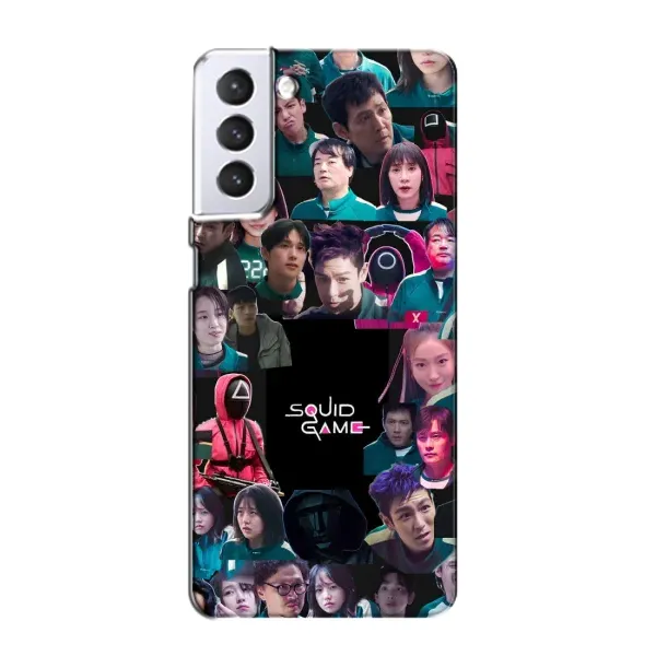 Чохол з принтом «Колаж Гра кальмара» для Samsung Galaxy S21 Чохол з принтом «Колаж Гра кальмара» для Samsung Galaxy S21