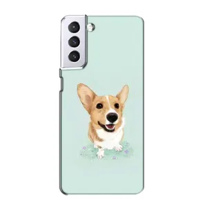 Чохли з собаками для Samsung Galaxy S21 (VPrint) (Коргі)
