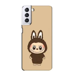 Чехол с Лабубу на Samsung Galaxy S21 (Bored Ape в красном)