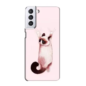 Чохол на Samsung Galaxy S21 з Котиками (VPrint) (Котик падає)