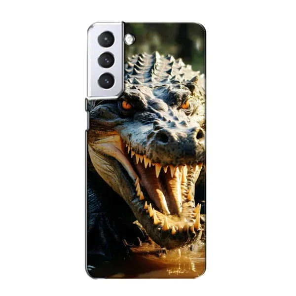Чохол з принтом «Небезпечний крокодил» для Samsung Galaxy S21