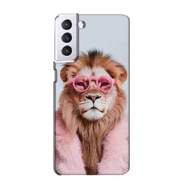Чохол з принтом «Лев в окулярах» для Samsung Galaxy S21