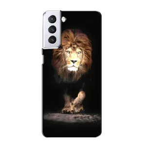 Чохол з картинкою ЛЕВ для Samsung Galaxy S21 (VPrint) (Лев)
