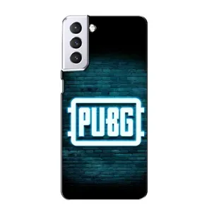 Чеjхол PUBG для Samsung Galaxy S21 (AlphaPrint) (Лого PUBG)