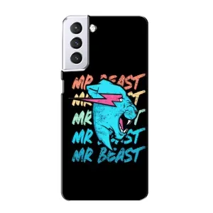 Чохли Містер Біст для Samsung Galaxy S21 (logo Mr beast)