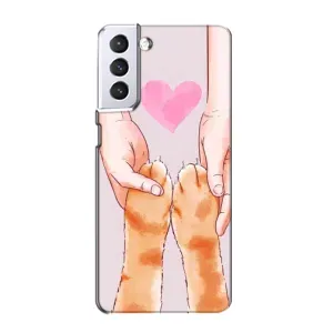 Чохол на Samsung Galaxy S21 з Котиками (VPrint) (Любовь до котиків)