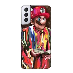 Бренднові Чохли для Samsung Galaxy S21 - (PREMIUMPrint) (Mario LV)