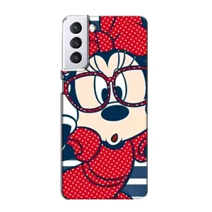 Міккі Маус чохол для Samsung Galaxy S21 (AlphaPrint - Мультяшні) (Маус в окулярах)