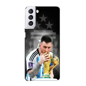 Чехлы для Samsung Galaxy S21 (Leo чемпион) (AlphaPrint) (Месси Чемпион)