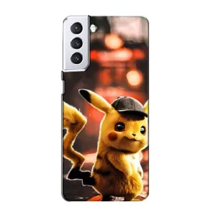 Чехол с Пикачу на Samsung Galaxy S21 (Милый Пикачу)