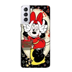 Чохол Disney Mouse Samsung Galaxy S21 (PREMIUMPrint) (Мінні peace)