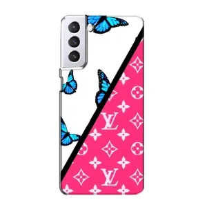 Бренднові Чохли для Samsung Galaxy S21 - (PREMIUMPrint) (Мода LV)