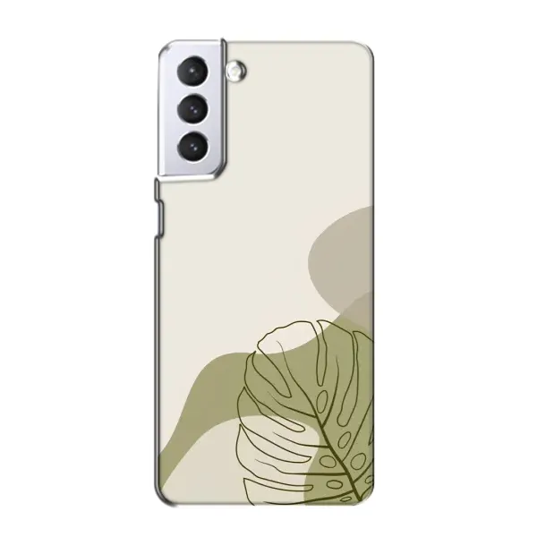 Чехол с принтом «Зеленая монстера дизайн» для Samsung Galaxy S21