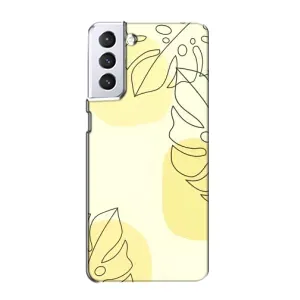 Силконовий чохол з принтом в квітах на Samsung Galaxy S21