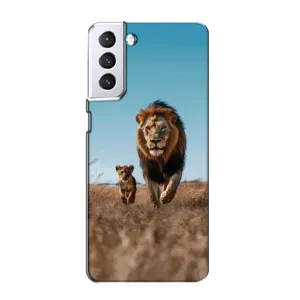 Чохол Король лев на Samsung Galaxy S21 (Мусафа та Сімба)