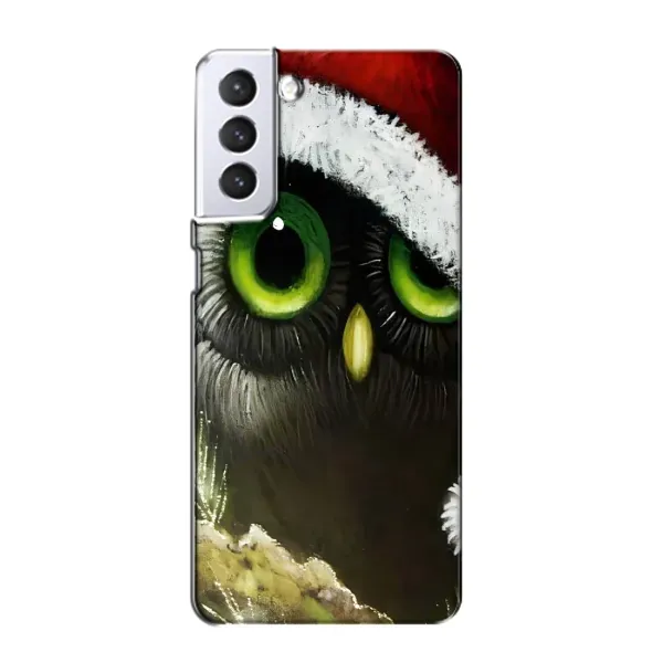 Чохол з принтом «Новорічна Сова» для Samsung Galaxy S21
