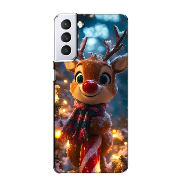 Чохол з принтом «Олень з шарфом» для Samsung Galaxy S21
