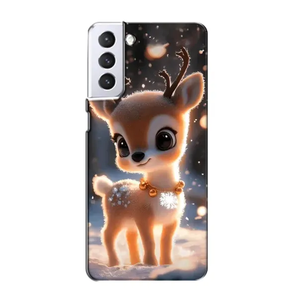 Чохол з принтом «Оленятко» для Samsung Galaxy S21