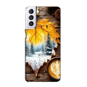 Чохол з принтом «Осінньо-зимова кава» для Samsung Galaxy S21