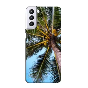 Силіконовий чохол з КАРТИНКАМИ літо для Samsung Galaxy S21 (AlphaPrint) (Пальма)
