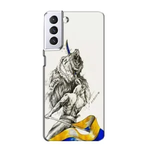 Чохли (Доброго вечора, ми за України) для Samsung Galaxy S21 (AlphaPrint) (Перемога)