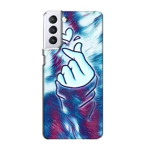 Чохол з принтом «Радужне серце» для Samsung Galaxy S21
