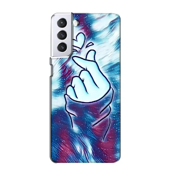 Чохол з принтом «Радужне серце» для Samsung Galaxy S21