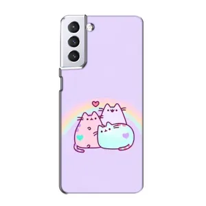 Чохол на Samsung Galaxy S21 з Котиками (VPrint) (Радужний котик)