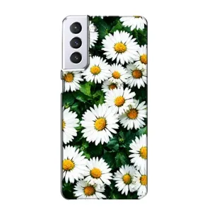Чохол з картинкою (Стильні) Samsung Galaxy S21 - (AlphaPrint) (Ромашки)